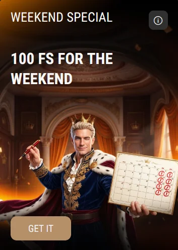 King Billy weekend special 100 free spins banner