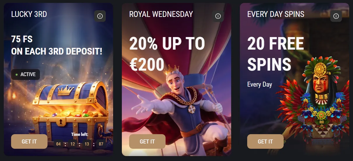 Weekly Promotions at King Billy Casino